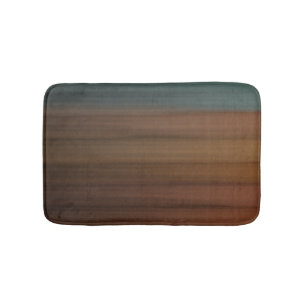 Southwestern Painted Desert Faux Wood Bath Mat