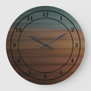 Southwestern Painted Desert Faux Wood Large Clock