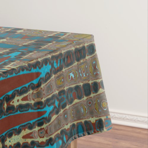Southwestern Palette Abstract Mosaic Tablecloth