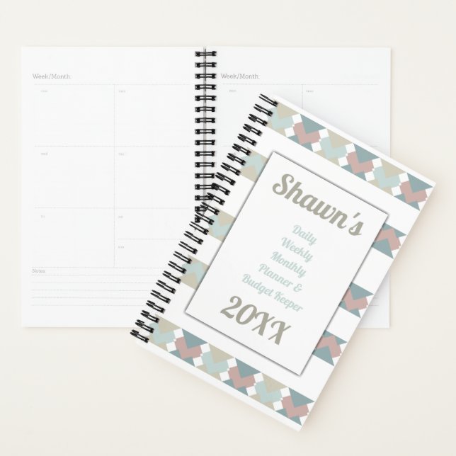 Southwestern Pattern  Budget Planner (Display)