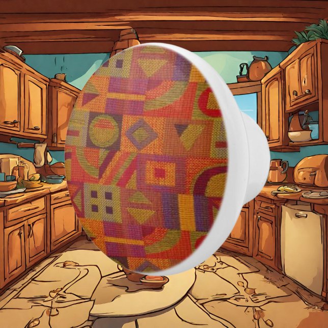 Southwestern pattern ceramic knob (Creator Uploaded)