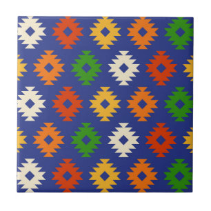 Southwestern Pattern Ceramic Tile