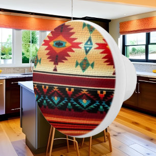 Southwestern pattern fun Ceramic knob