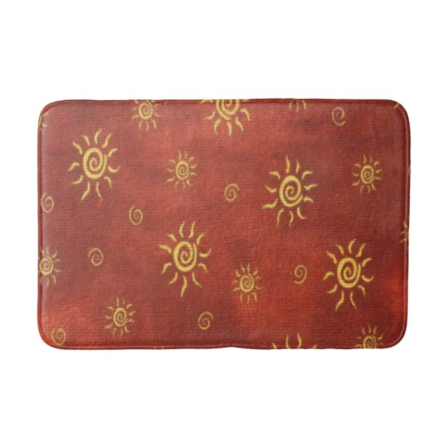 Southwestern pattern fun medium bathmat (Front)