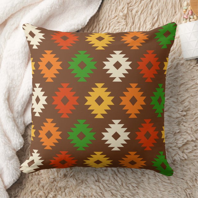 Southwestern Pattern Throw Pillow (Blanket)