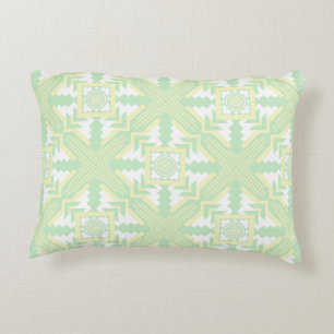 Southwestern Pattern Yellow Green White Decorative Pillow