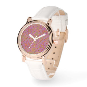 Southwestern Pink Purple Pattern Watch