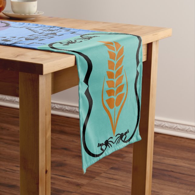 Southwestern Planting Harvest Kokopelli Short Table Runner (In Situ)
