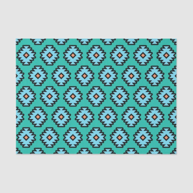Southwestern Pop-Art Pattern Tissue Paper (Front)