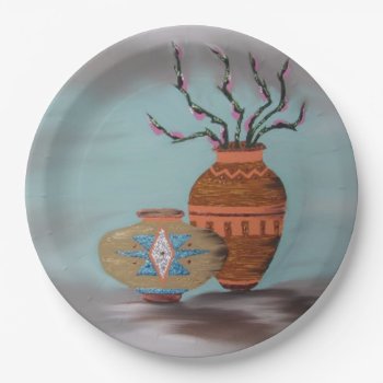 Southwestern Pottery Iii Paper Plates by rosstreasuresetc at Zazzle