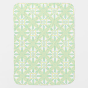 Southwestern Print Light Green Baby Blanket