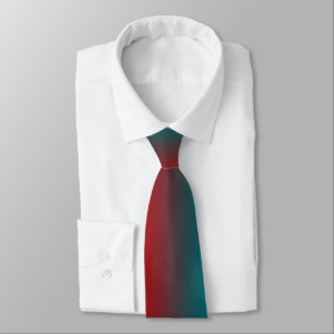 Southwestern Red And Turquoise Rainbow Stripes Neck Tie