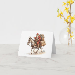 Southwestern Santa Christmas card