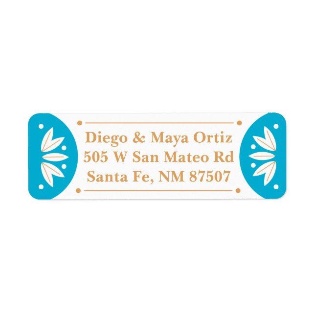 Southwestern Santa Fe Address Labels (Front)