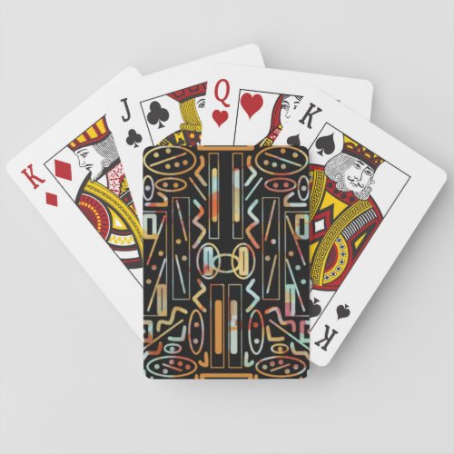 Southwestern Scratch Art Pattern Playing Cards