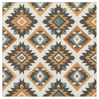 Southwestern Seamless Pattern-Tribal Geometric Fabric