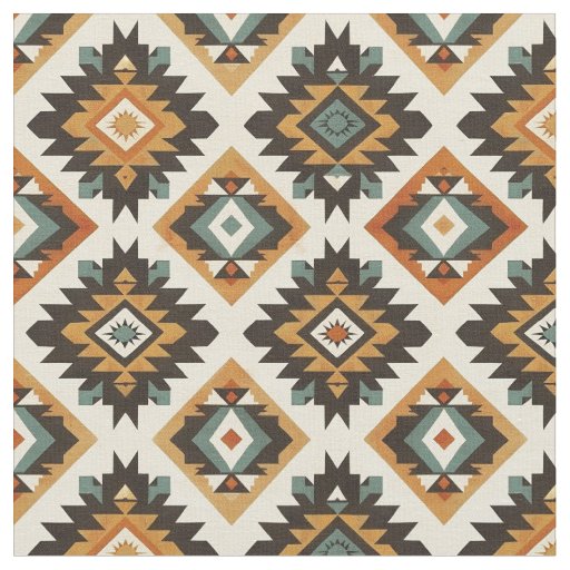 Southwestern Seamless Pattern-Tribal Geometric Fabric