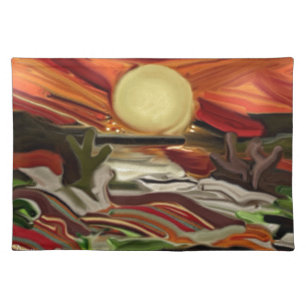Southwestern Skies Abstract Art Placemat