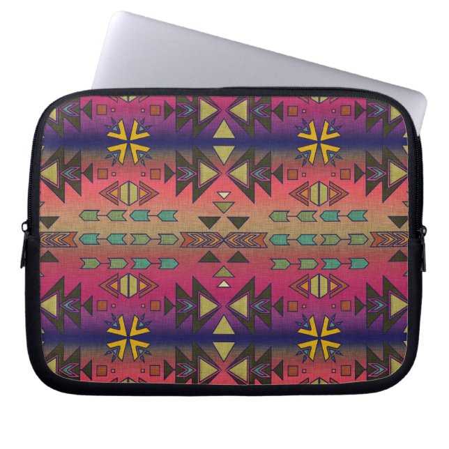 Southwestern Skies Evening Gradient Beautiful Laptop Sleeve (Front)