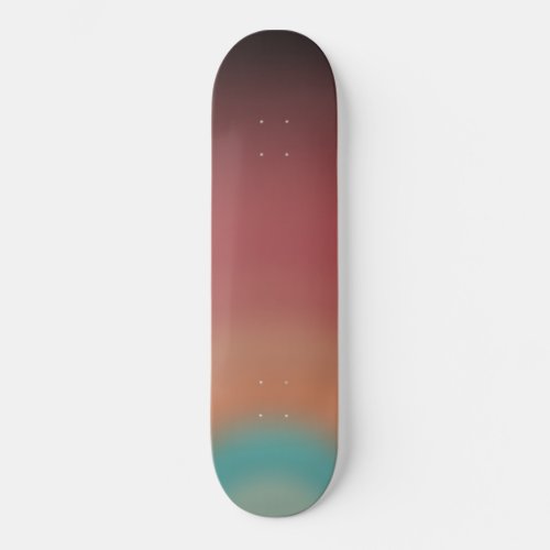 Southwestern Southwest Desert Rainbow Art Design Skateboard