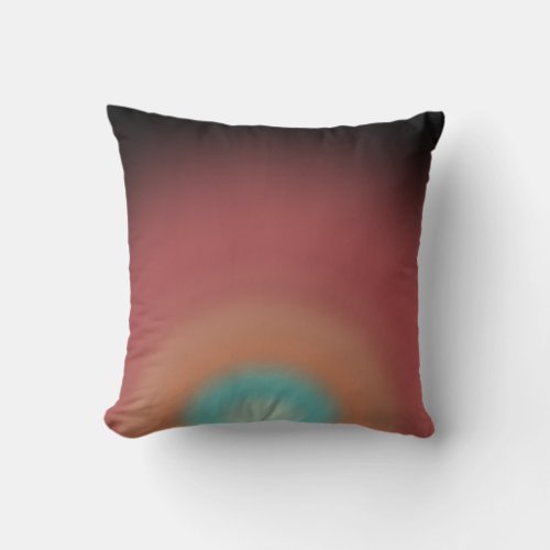 Southwestern Southwest Desert Rainbow Art Design Throw Pillow