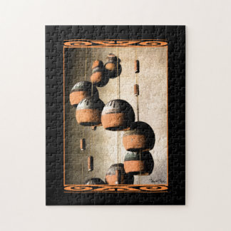 Southwestern Spiraled Clay Wind Chimes Still Life Jigsaw Puzzle