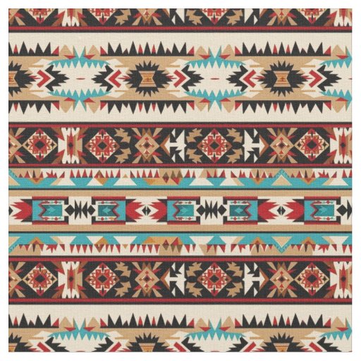 Southwestern Stripes Pattern-Bold Tribal Fabric