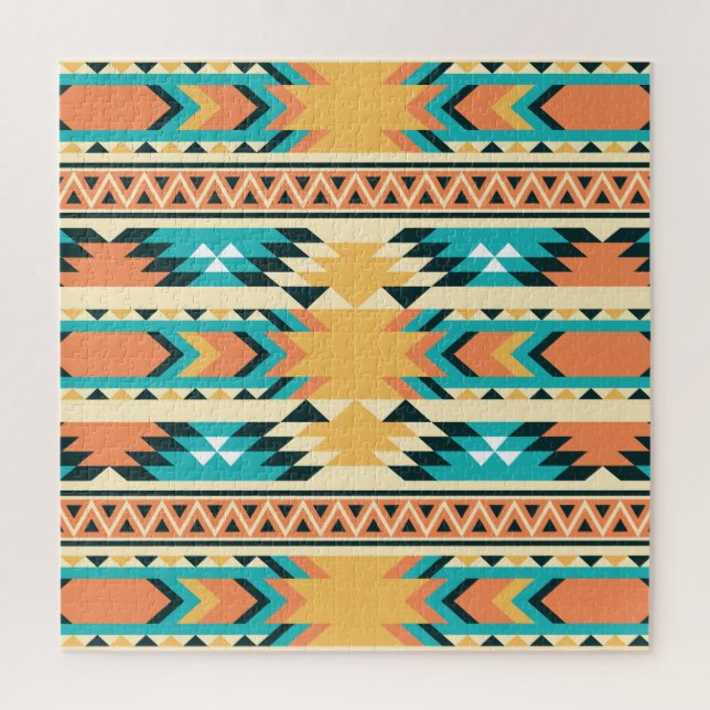 Southwestern Style Boho Pattern Jigsaw Puzzle (Vertical)