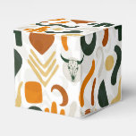 Southwestern style cactus bull skull cowboy hat  favor boxes