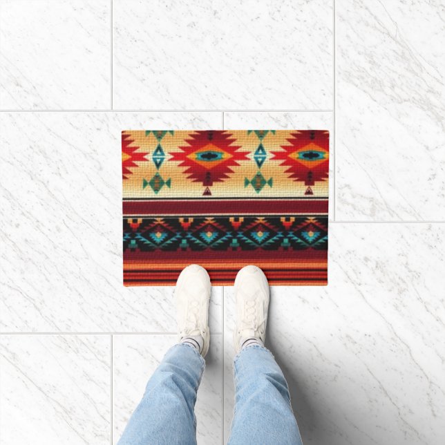 Southwestern style pattern door mat (Indoor)