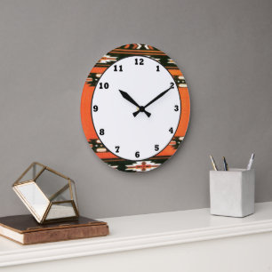 Southwestern style pattern fun wall clock