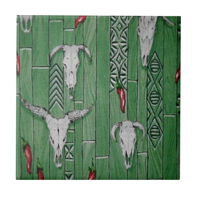 Southwestern Style Pattern Tile (Front)