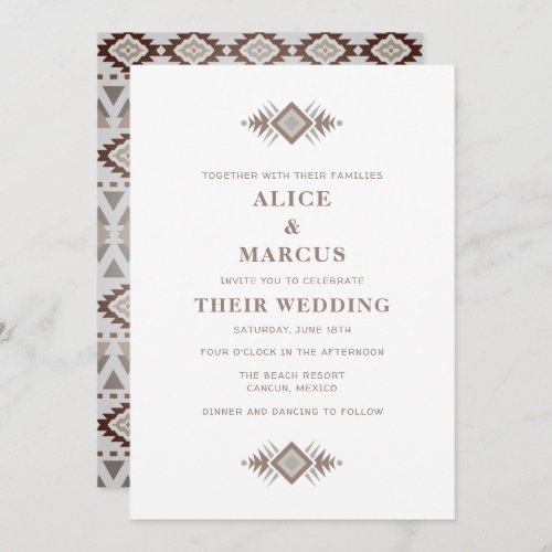 Southwestern Summer Desert Wedding Invitation