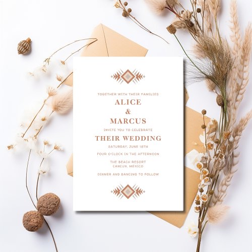 Southwestern Summer Desert Wedding Invitation