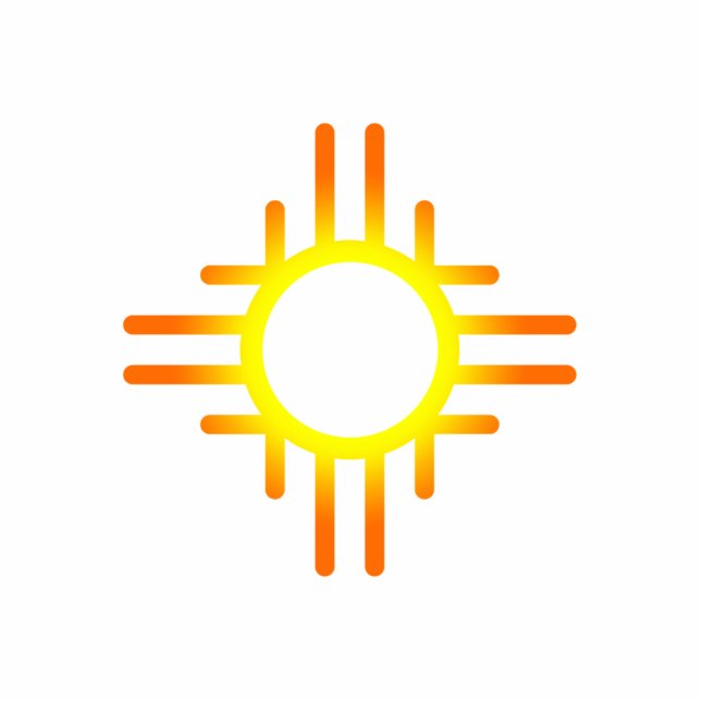 Southwestern Sun Cutout (Front)