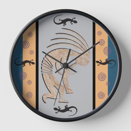 Southwestern Sun Kokopelli  Clock