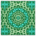 Southwestern Sun Mandala Batik, Lime Green Fabric