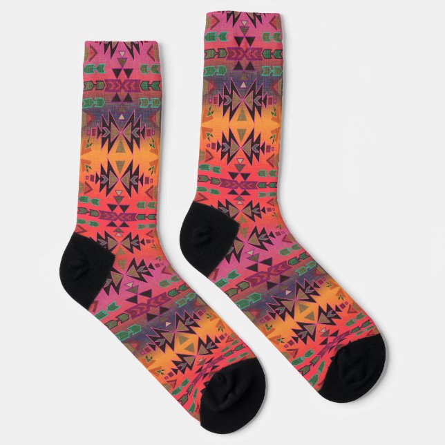 Southwestern Sunset Beautiful Socks (Right)