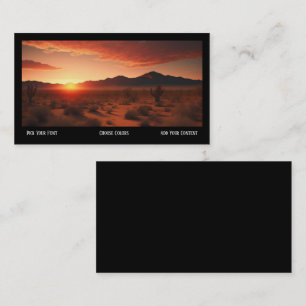 Southwestern Sunset Desert Business Card