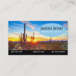 Southwestern Sunset Desert Business Card at Zazzle