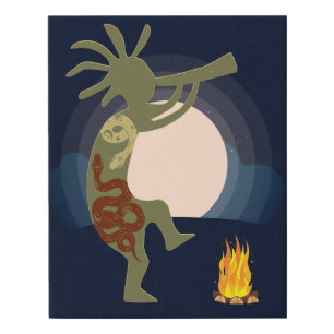 Southwestern Symbols Kokopelli Canvas