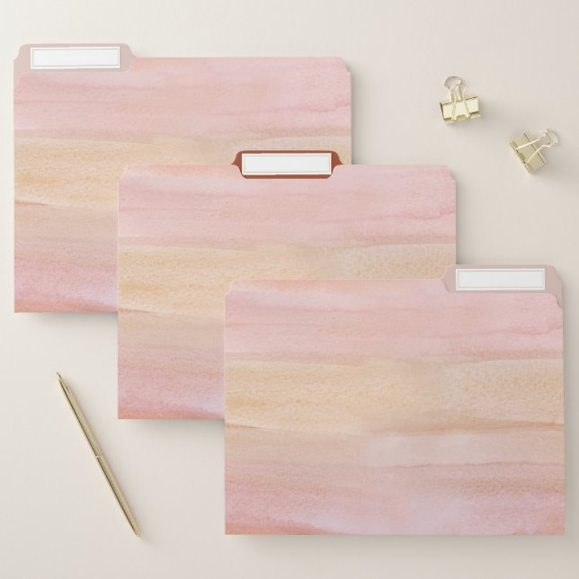 Southwestern Terracotta Watercolor Wash File Folder (Set)