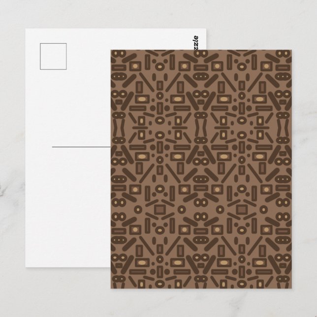 Southwestern Tribal Abstract Pattern Art Design  Postcard (Front/Back)