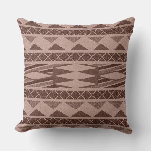 Southwestern Tribal Aztec Pattern Throw Pillow