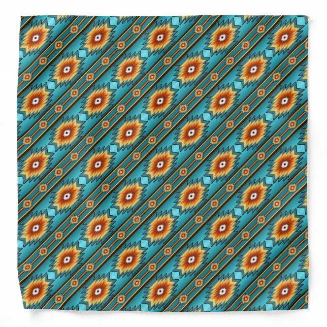 Southwestern tribal pattern bandana (Front)