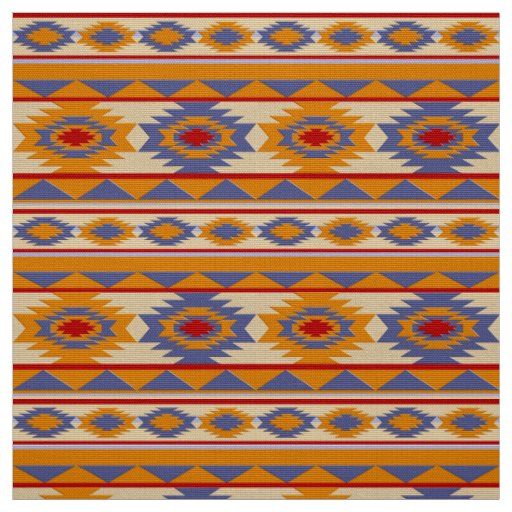 Southwestern tribal pattern fabric
