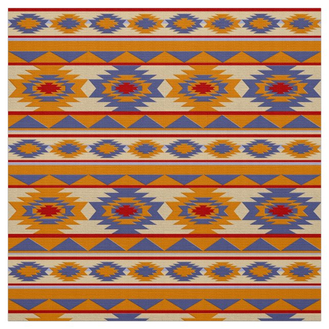 Southwestern tribal pattern fabric (Swatch)