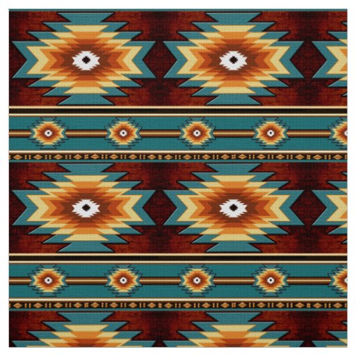 Southwestern tribal pattern fabric