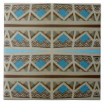 Southwestern Turquoise Pattern Ceramic Tile at Zazzle