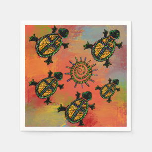 SOUTHWESTERN TURTLE ART NAPKINS